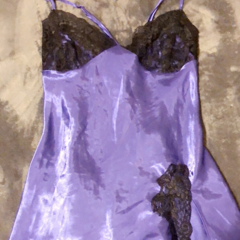 Satin and lace slip